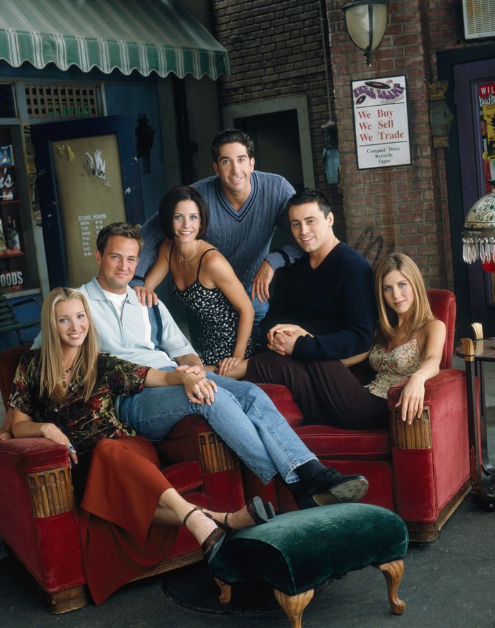 The cast of Friends pictured at the height of the show's popularity