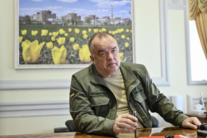 President of Ukraine's nuclear energy agency Energoatom Petro Kotin speaks during an interview with AFP in Kyiv on Sept. 9, 2022.