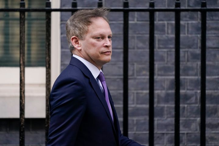 Britain's Transport Secretary Grant Shapps leaves 10 Downing Street, in London, Monday, Jan. 31, 2022. An investigation says lockdown-breaching parties by Prime Minister Boris Johnson and his staff represent a “serious failure” to observe the standards expected of government. (AP Photo/Alberto Pezzali)