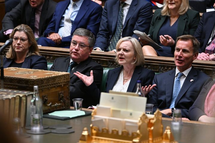 Liz Truss during prime minister's questions.