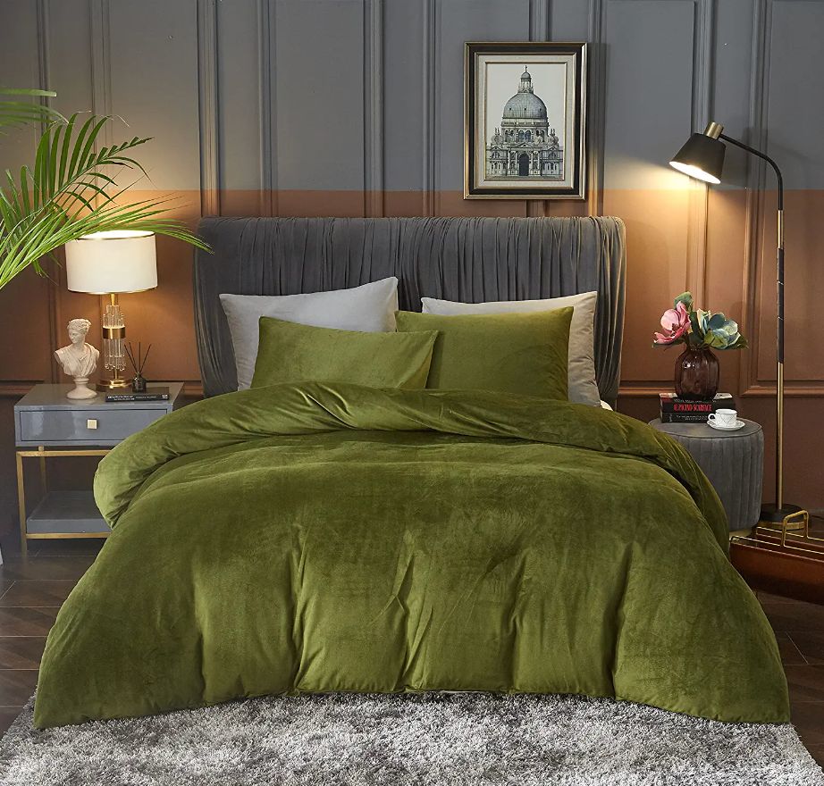 A luscious velvet duvet cover (with matching shams)