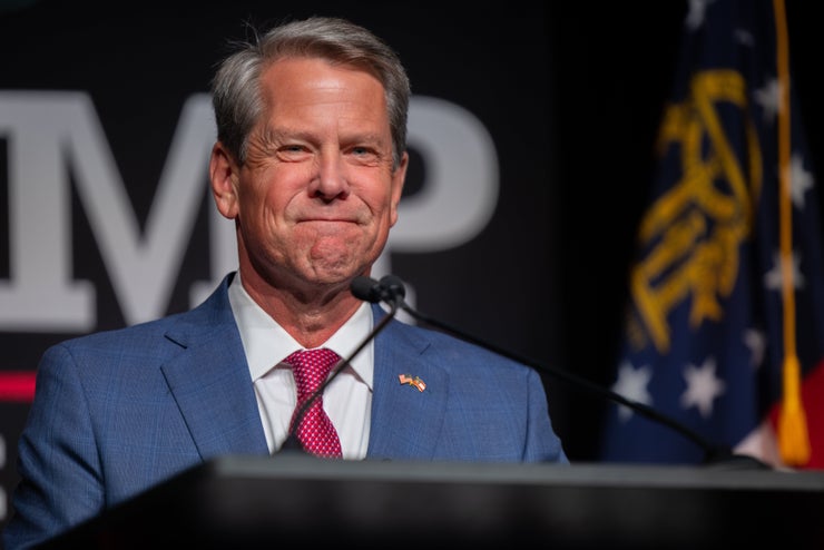 Georgia Gov. Brian Kemp (R) has been called out for harsh voting guidelines that critics say suppresses the Black vote in the state.