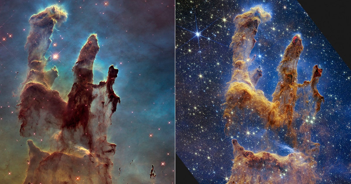 New Pillars Of Creation Shot Showcases Awesome Power Of NASA’s James Webb Telescope New Pillars Of Creation Shot Showcases Awesome Power Of NASA’s James Webb Telescope
