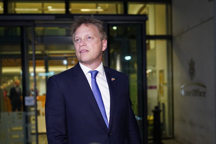 Grant Shapps speaks to the media outside the Home Office in London, after being appointed Home Secretary following the resignation of Suella Braverman. Picture date: Wednesday October 19, 2022.