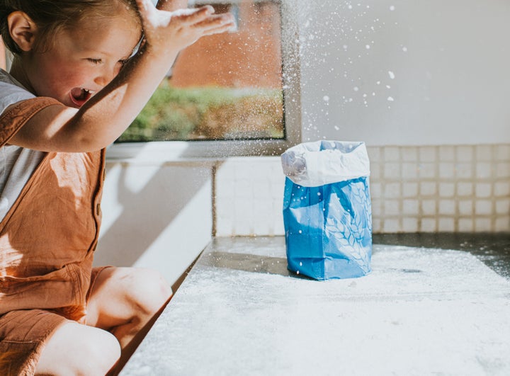 Keep your bags of flour in another additional plastic bag, to prevent weevils from eating their way out of the bag.