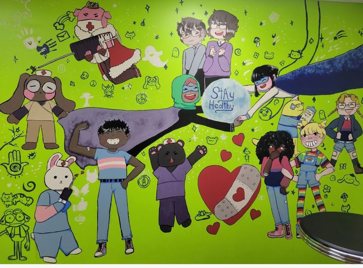 The Grant Middle School mural that's driving some Michigan parents 'round the bend.