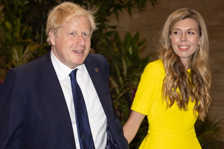 Boris Johnson and his wife Carrie Johnson.
