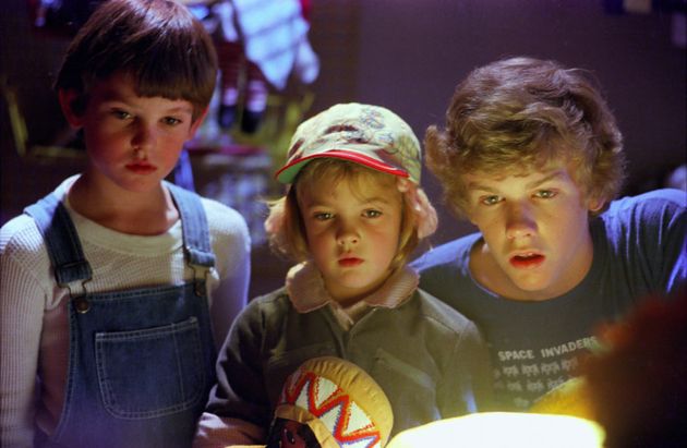 『E.T.』に出演した（左から）ヘンリー・トーマス、ドリュー・バリモア、ロバート・マクノートン