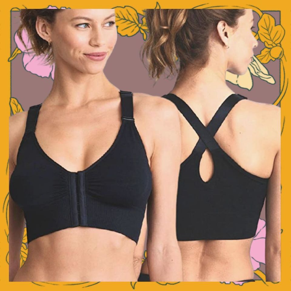 RXBRA Post Surgical Bra with Front Closure and Adjustable Straps - Support  for Women After Breast Augmentation and Mastectomy