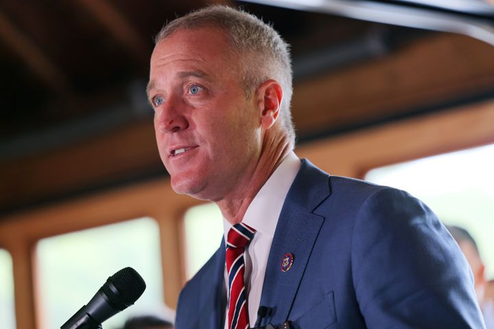 Rep. Sean Patrick Maloney (D-N.Y.) touts the environmental impact of the Inflation Reduction Act at an Aug. 17 event. He currently represents only a small portion of his new district.