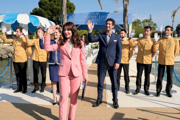 Sabrina Impacciatore acts in Season 2 of HBO's "The White Lotus."