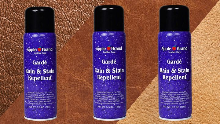 <a href="https://www.amazon.com/Apple-Brand-Repellent-Conditioner-Protector/dp/B00B6F9KXG?tag=tessaflores-20&ascsubtag=63575058e4b0e376dc1acf4f%2C-1%2C-1%2Cd%2C0%2C0%2Chp-fil-am%3D0%2C0%3A0%2C0%2C0%2C0" target="_blank" data-affiliate="true" role="link" data-amazon-link="true" rel="sponsored" class=" js-entry-link cet-external-link" data-vars-item-name="Apple Brand&#x27;s Gard&#xE9; " data-vars-item-type="text" data-vars-unit-name="63575058e4b0e376dc1acf4f" data-vars-unit-type="buzz_body" data-vars-target-content-id="https://www.amazon.com/Apple-Brand-Repellent-Conditioner-Protector/dp/B00B6F9KXG?tag=tessaflores-20&ascsubtag=63575058e4b0e376dc1acf4f%2C-1%2C-1%2Cd%2C0%2C0%2Chp-fil-am%3D0%2C0%3A0%2C0%2C0%2C0" data-vars-target-content-type="url" data-vars-type="web_external_link" data-vars-subunit-name="article_body" data-vars-subunit-type="component" data-vars-position-in-subunit="0">Apple Brand's Gardé </a>rain and stain repellent can keep all your fine leather goods safe from the elements. 