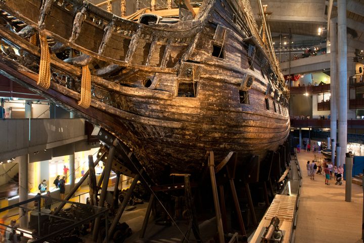 Vasa, ένα διασωθέν πολεμικό πλοίο του 17ου αιώνα, που εκτίθεται στο Μουσείο Vasa στη Στοκχόλμη