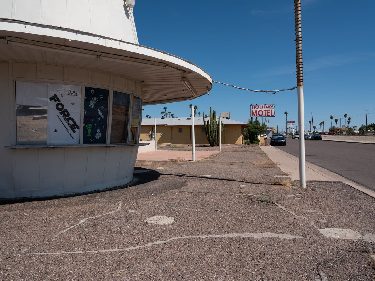 Street scene in Mesa, Arizona.