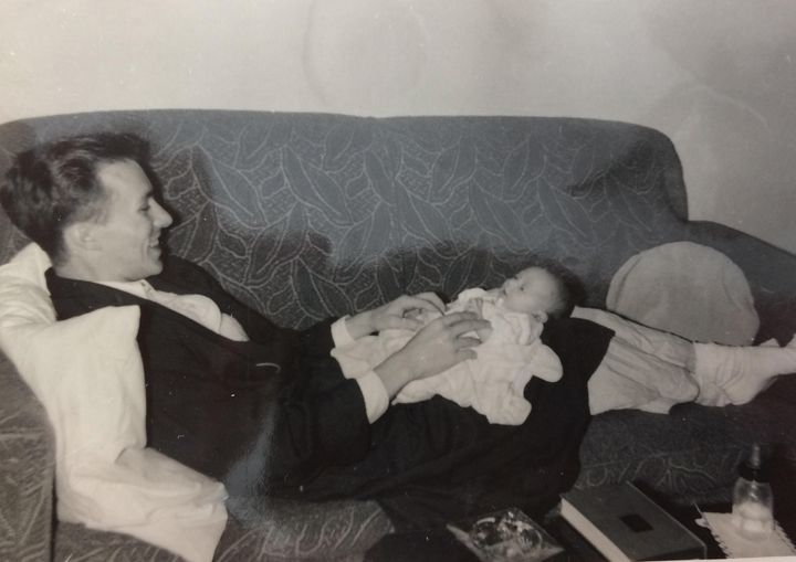 The author with Dad in 1959.