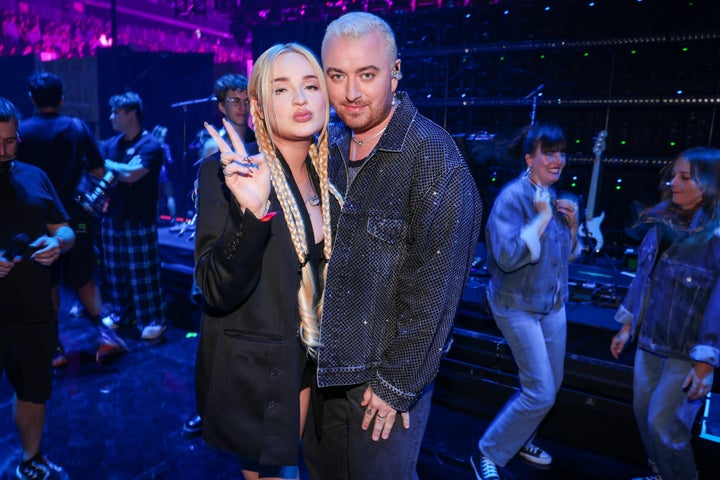 Kim Petras (left) and Sam Smith 