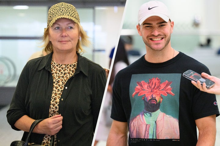 Sue Cleaver and Owen Warner at Brisbane Airport