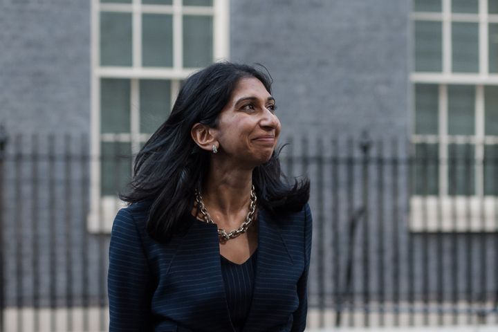 Suella Braverman was re-elected as the home secretary on Tuesday