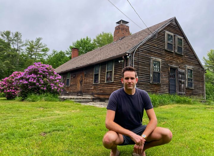 The author in front of "The Conjuring" house.