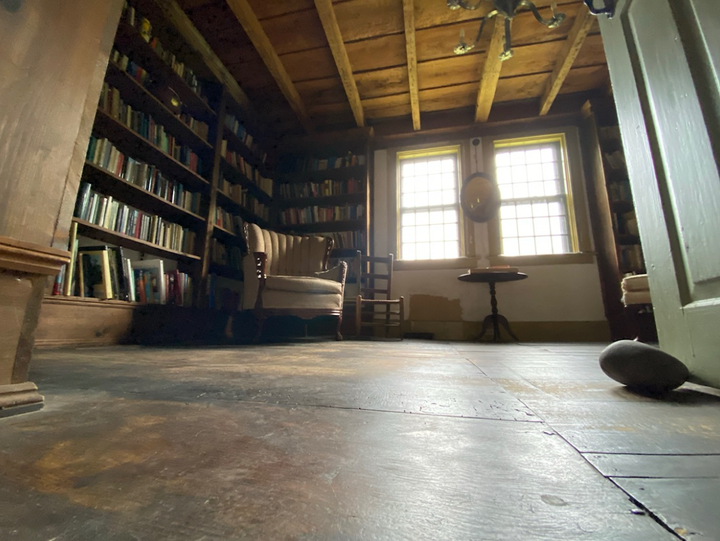 The home's library, which was once the bedroom of Carolyn and Roger Perron.