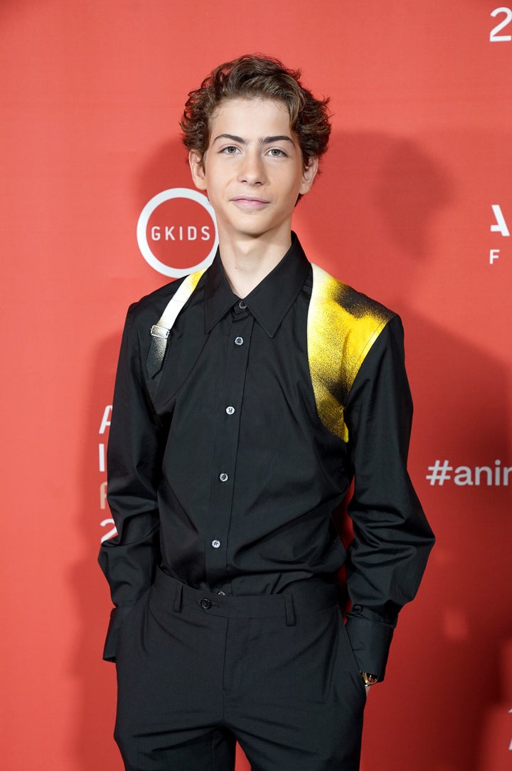 Jacob Tremblay attends the premiere of Netflix’s “My Father’s Dragon” in Los Angeles.