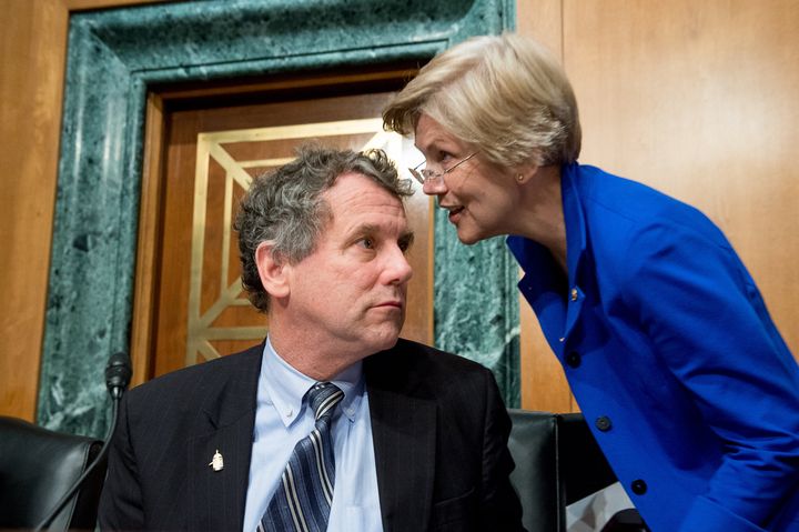 Sens. Sherrod Brown (D-Ohio) and Elizabeth Warren (D-Mass.) both sounded the alarm about the effect the Fed's actions could have on workers.