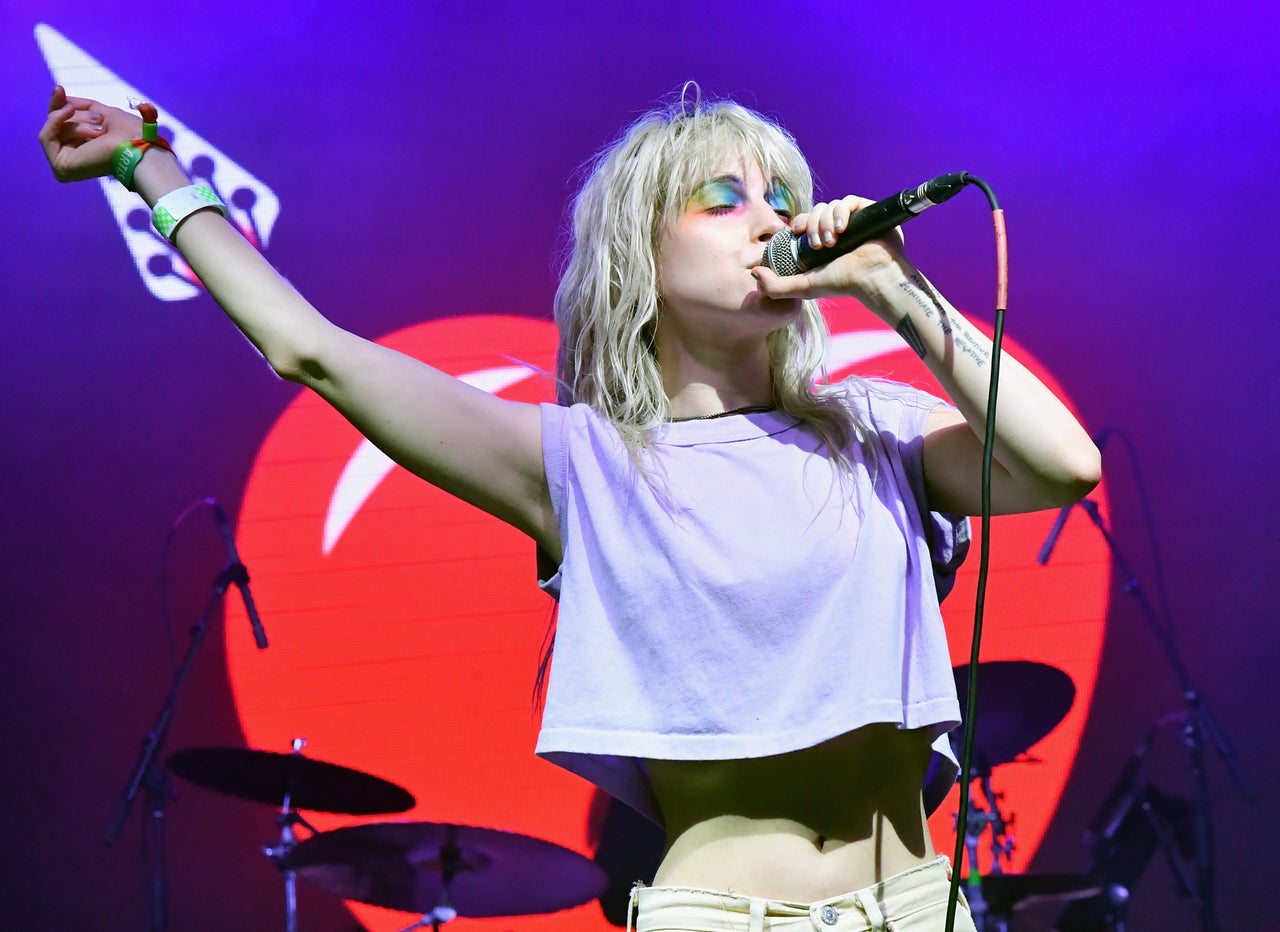 Hayley Williams of Paramore performs onstage during the 2018 Bonnaroo Arts And Music Festival in Manchester, Tennessee.