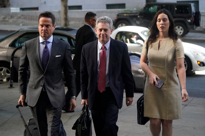 Harvey Weinstein's Lawyer Presses Woman For Photos, Video Of Alleged Rape 2 Attorneys Alan Jackson, left, Mark Werksman, center, and Jacqueline Sparagna, representing Harvey Weinstein, arrive at the Los Angeles County Superior Court on Monday. A jury of nine men and three women has been selected in the Los Angeles rape and sexual assault trial of Harvey Weinstein, and opening statements are set to start Monday.