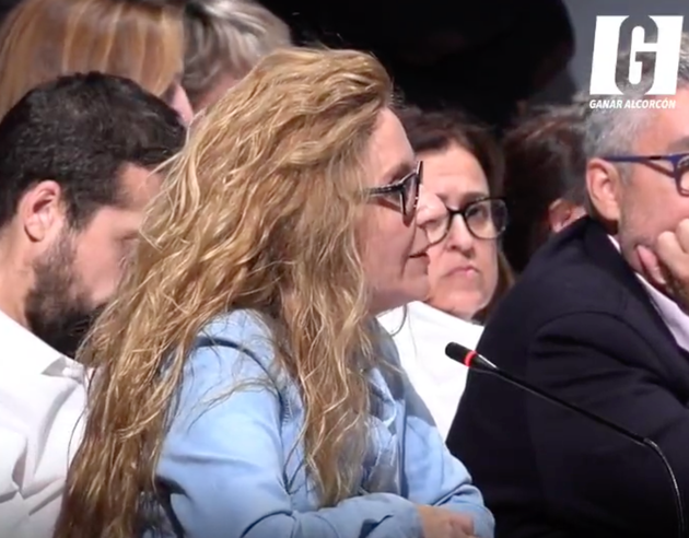 Raquel Rodríguez (PSOE) en el pleno del Ayuntamiento de Alcorcón