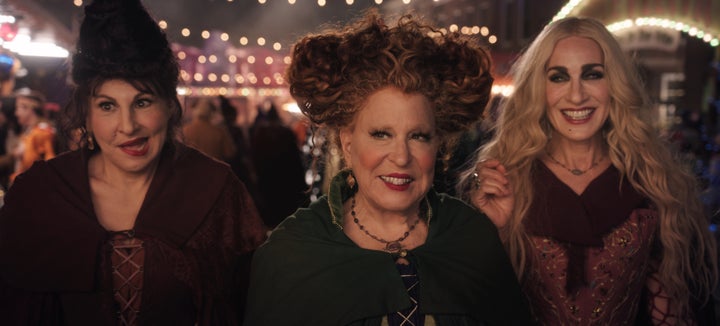 Kathy Najimy, Bette Midler and Sarah Jessica Parker in Hocus Pocus 2