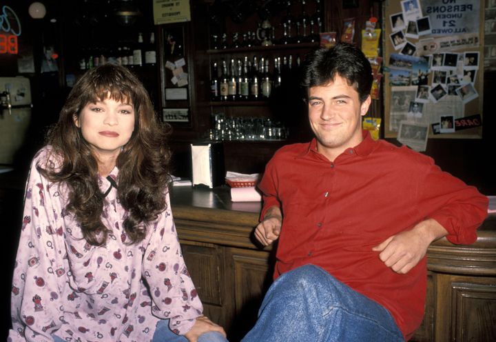 Valerie Bertinelli and Matthew Perry circa 1990.