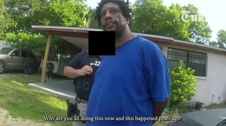 Body camera footage published by the Tampa Bay Times showed Tony Patterson being arrested on voter fraud charges.