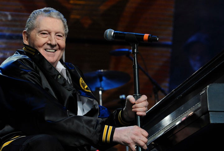 Jerry Lee Lewis performs during Farm Aid on Sept. 20, 2008 in Mansfield, Mass. Spokesperson Zach Furman said Lewis died Friday morning, Oct. 28, 2022, at his home in Memphis, Tenn. He was 87.