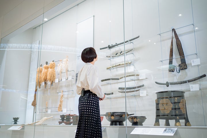 国立アイヌ民族博物館の展示品を見学。1日かけて、じっくりアイヌ文化を学んだ
