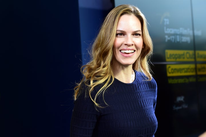 Swank attends the Leopard Club Award Conversation during the 72nd Locarno Film Festival on Aug. 10, 2019 in Locarno, Switzerland.