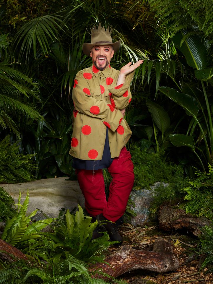 Boy George in his official I'm A Celebrity portrait