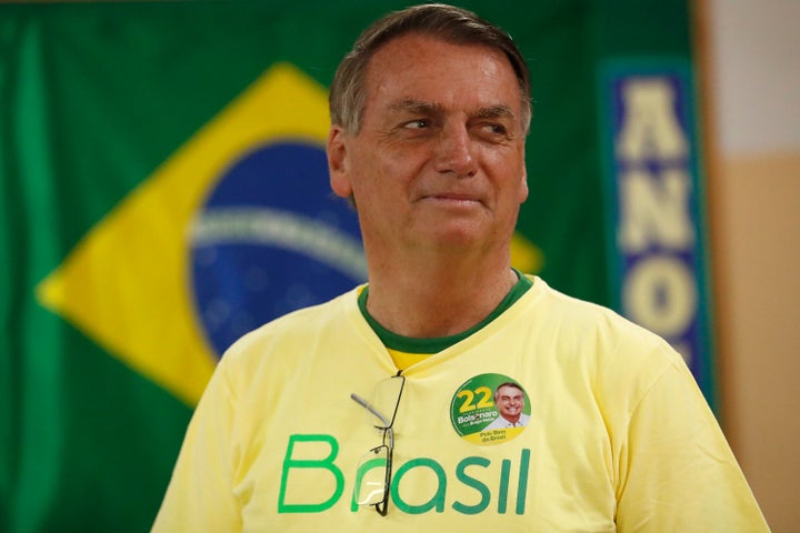 Jair Bolsonaro casts his vote Sunday in Brasilia, Brazil. Bolsonaro remained silent about the election results until Tuesday.