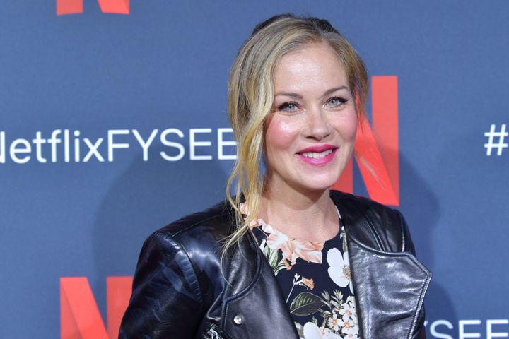 Applegate attends a "Dead to Me" event at Netflix on June 3, 2019, in Los Angeles.