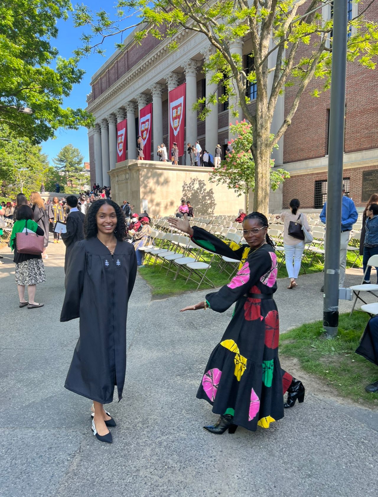 Yara and Keri Shahidi on Yara's graduation day.