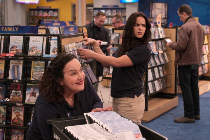 Olga Merediz and Melissa Fumero in Netflix's "Blockbuster."