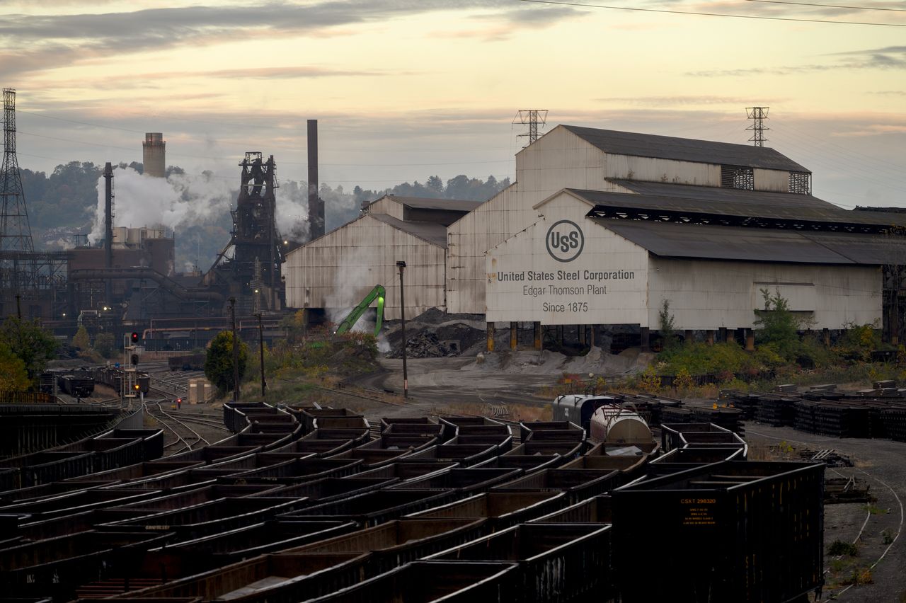 U.S. Steel's Edgar Thomson Plant has been active in Braddock since 1875.
