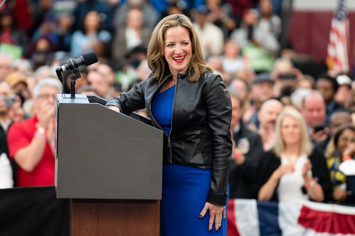 Michigan Secretary of State Jocelyn Benson defeated GOP election denier Kristina Karamo to win a second term in the key battleground state on Tuesday.