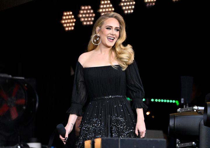 Adele performing in Hyde Park earlier this year