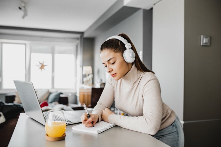 Playing music or a TV show in the background can feel calming, but if you're using it to drown out thoughts or feelings, you may need to try some other healthy coping techniques.