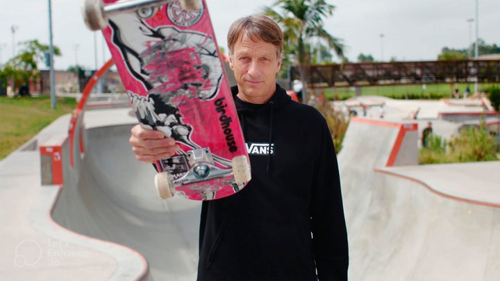 Skateboarder Tony Hawk (Courtesy of The Skatepark Project via AP)