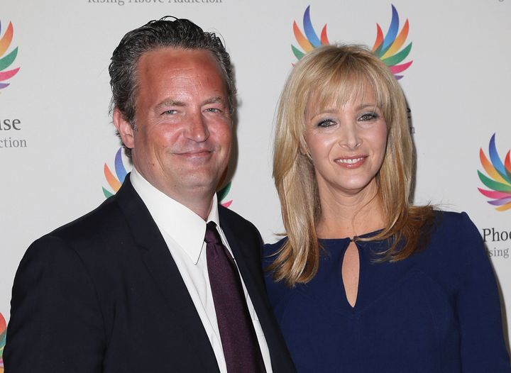 Matthew Perry and Lisa Kudrow pictured together in 2015