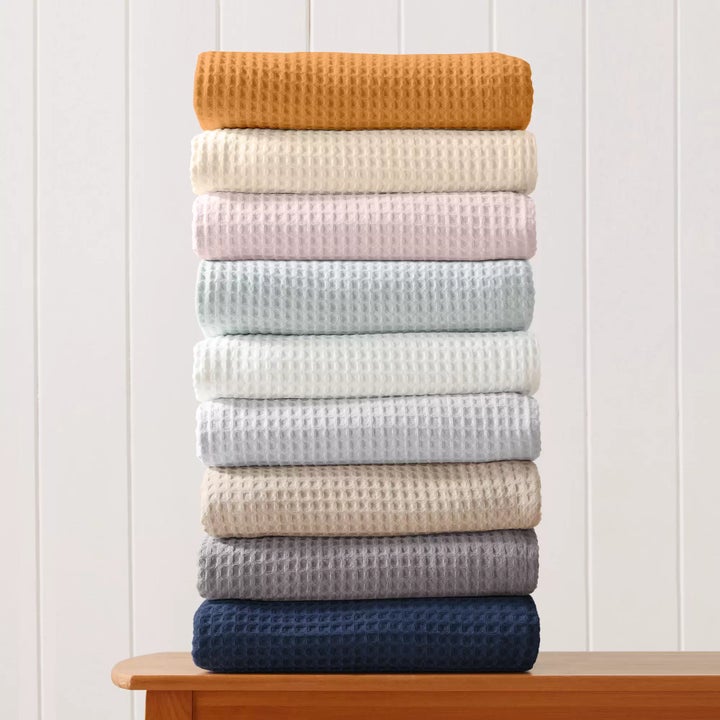 Great Bay Home all-season cotton waffle blanket