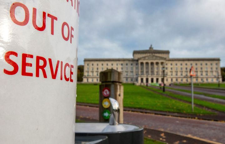Parliament Buildings, the seat of the Northern Ireland Assembly, are pictured on the Stormont Estate in Belfast.