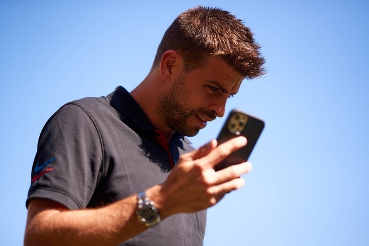 Piqué llegando al partido frente al Cádiz el pasado mes de septiembre.