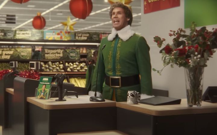 Will Ferrell as Buddy The Elf in Asda's Christmas advert
